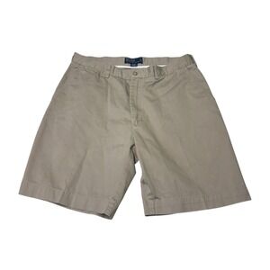 Vintage Polo Ralph Lauren Prospect Short Mens 35X9 Tan Khaki Classic Polo Chino